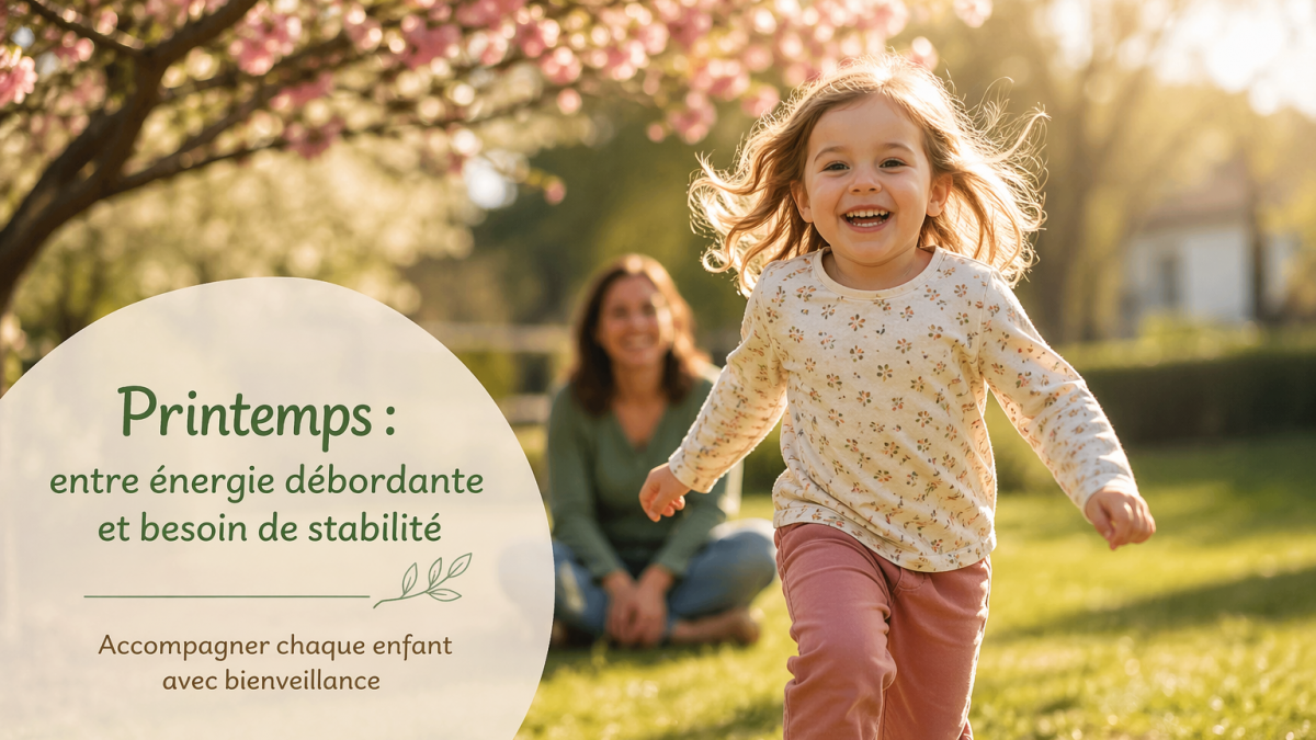 🌸 Comment accompagner les enfants au printemps : entre énergie débordante et besoin de stabilité